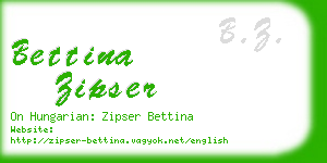 bettina zipser business card